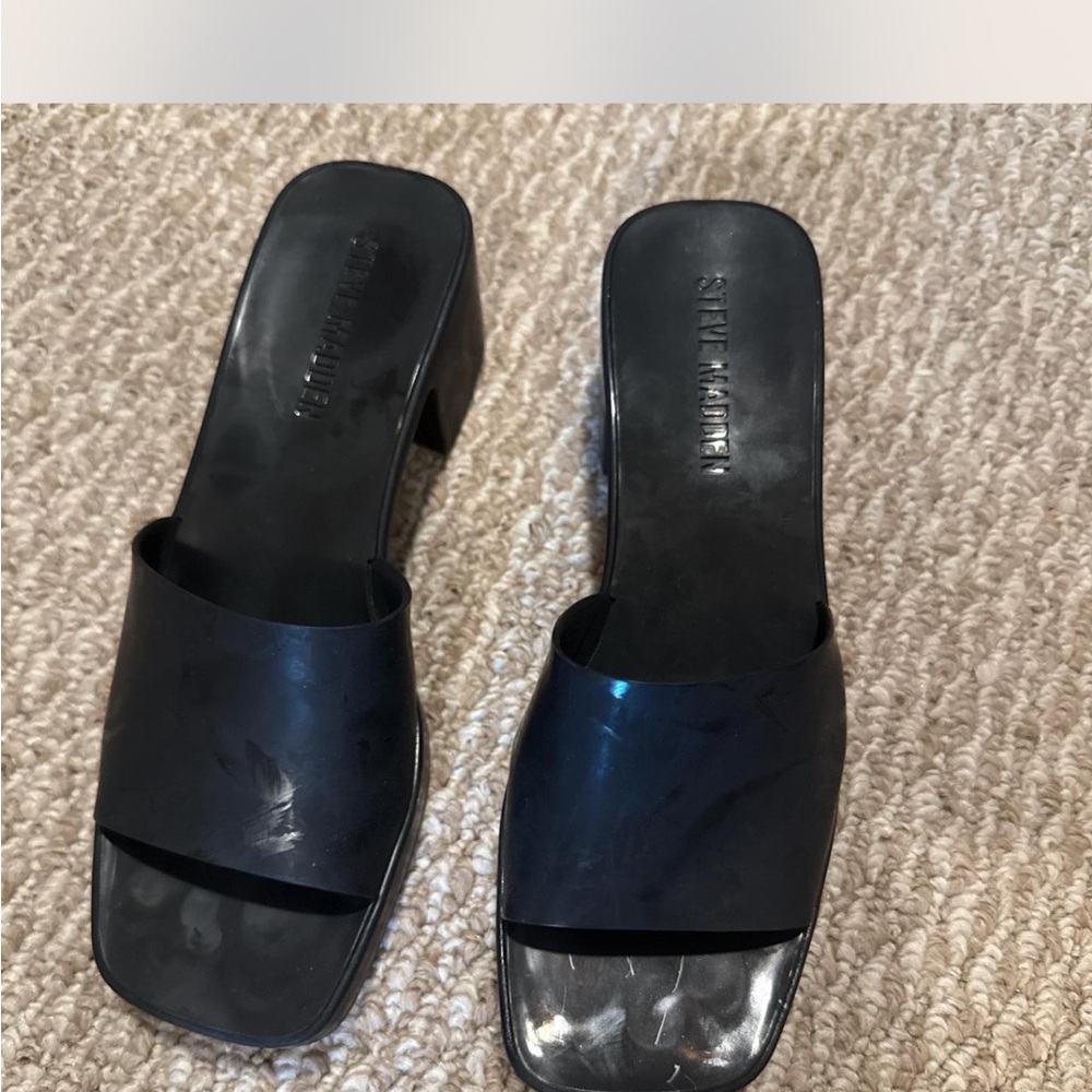 Steve Madden Black Women's Mules